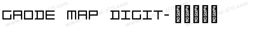 Gaode Map Digit字体转换